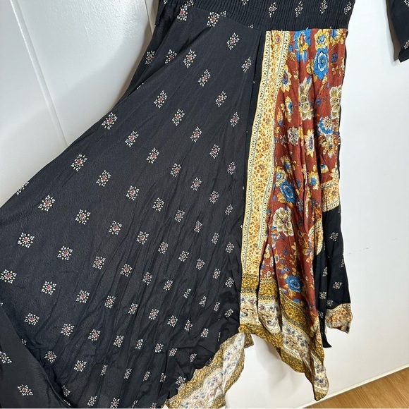 NWT DESIGUAL Women’s Gelia Bohemian Handkerchief Midi Dress Size 40 US 6 - Picture 5 of 10